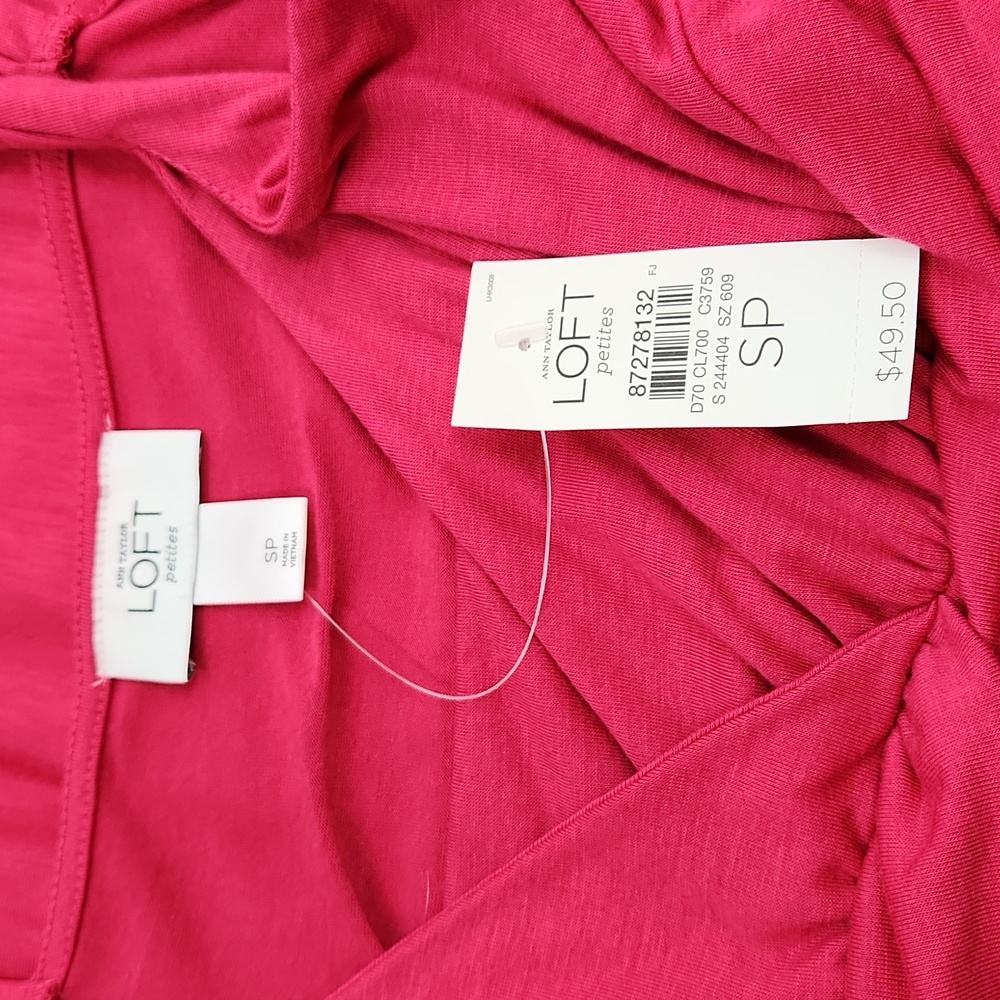 Ann Taylor Loft SP NWT fushia hot pink dress. Perfect for Spring and Summer! - Picture 4 of 10